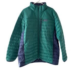 Brand New Men's  XL Vineyard Vines Lightweight Packable Puffer Jacket Turf Green